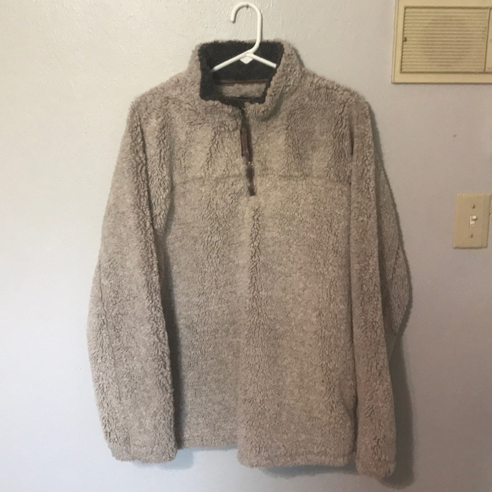 TRUE GRIT QUARTER ZIP PILE PULLOVER